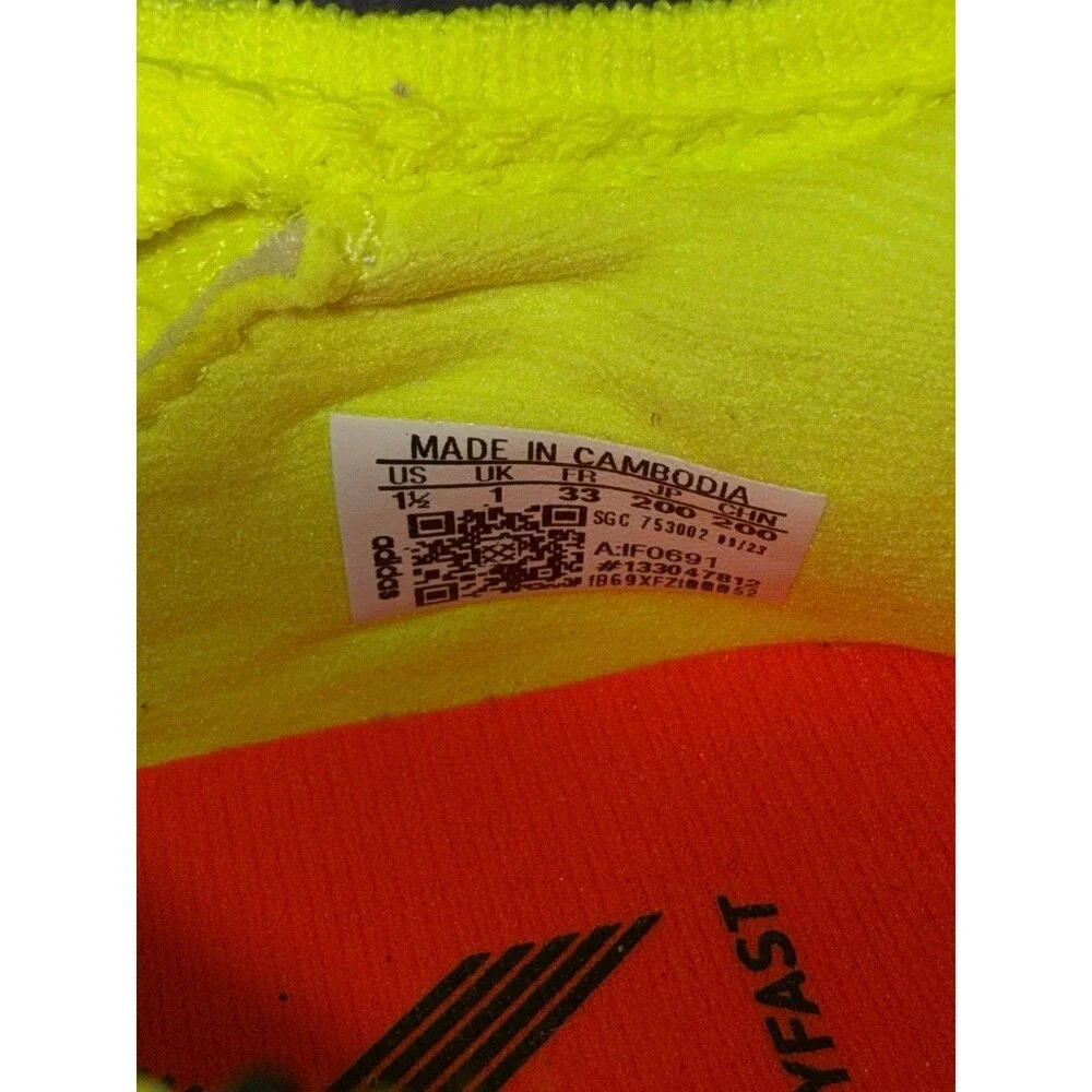 NEW Adidas X Crazyfast League FG Soccer Cleats Shoes Yellow IF0691 Youth 1.5 - Picture 9 of 9